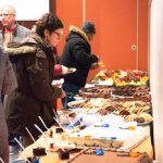 Photo: Employees at dessert table